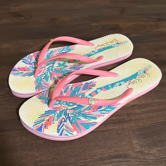 Lilly pulitzer flip flops 7/8 - Picture 7 of 9